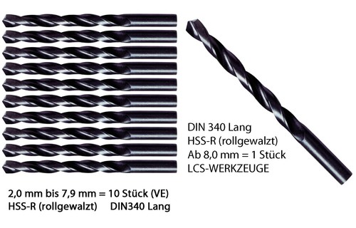 Spiralbohrer lang 19 - spiralbohrer, 2,0